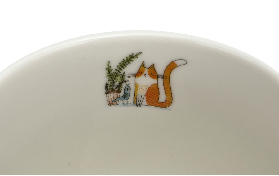 Kubek porcelanowy baryłka 430 ml Leniwe Koty