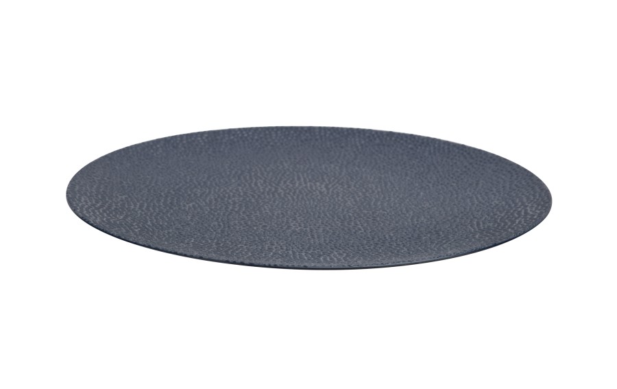 Talerz dekoracyjny plastikowy 33 cm granatowy AP159845