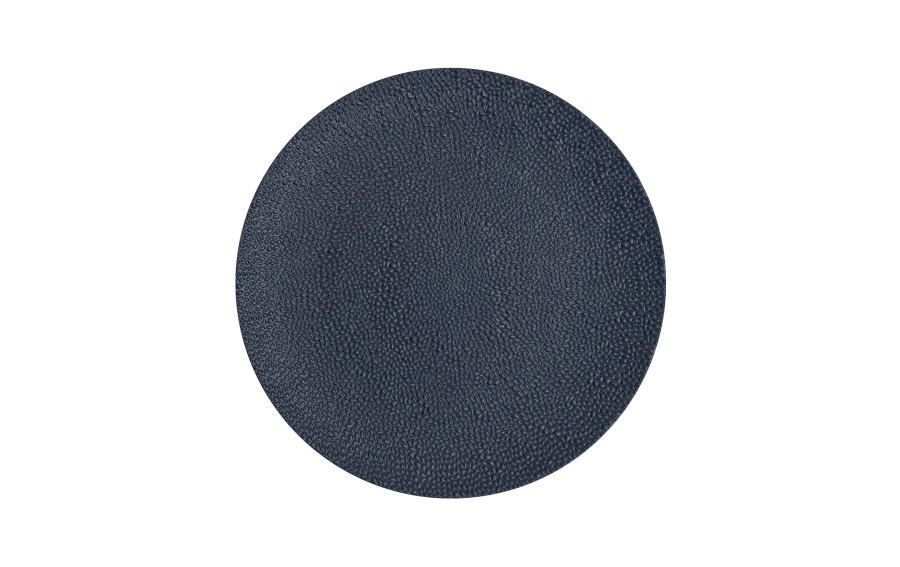 Talerz dekoracyjny plastikowy 33 cm granatowy AP159845
