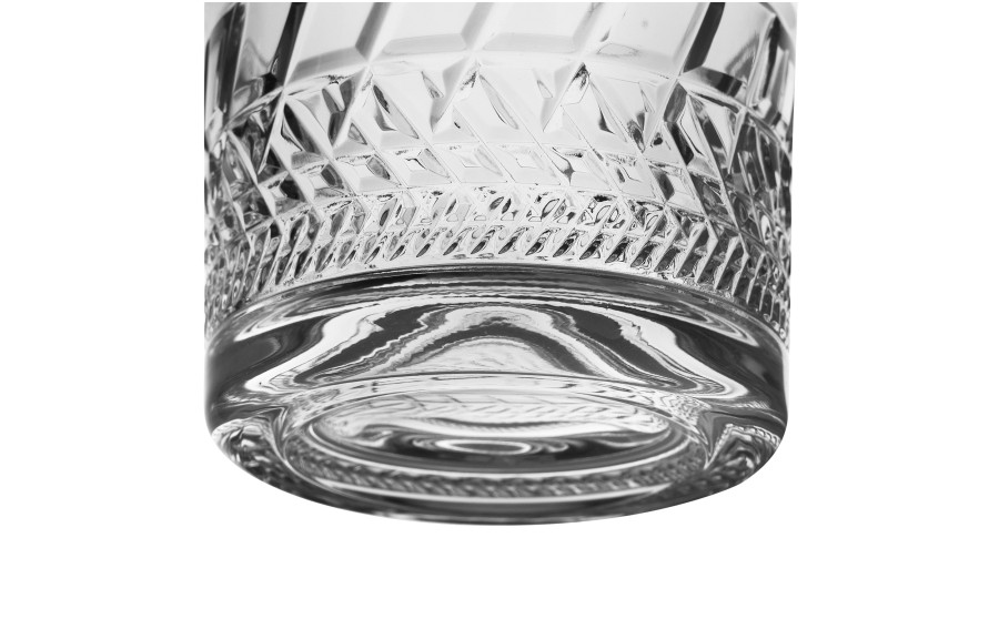 Szklanka Bohemia Whisky Prostokąty 9,5 cm.