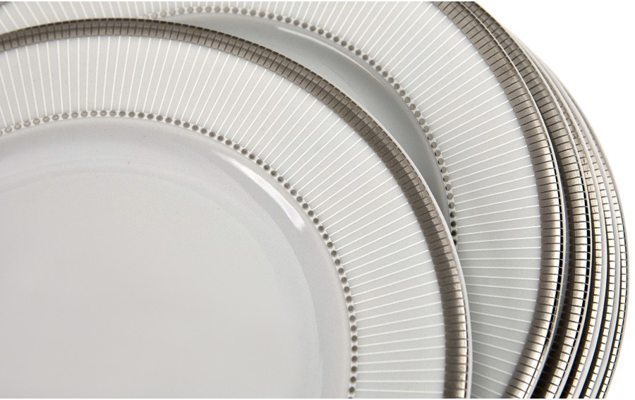 Komplet talerzy 17cm Marcello Silver