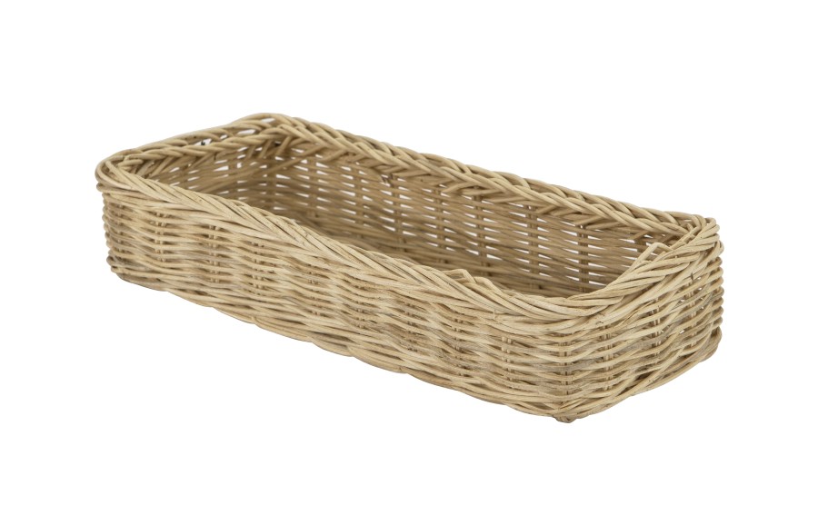 Koszyk rattanowy na sztućce prostokątny 26 cm Tin Tours DP 2122