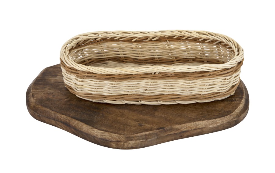 Koszyk rattanowy na sztućce i drobiazgi 27 cm Tin Tours DP 2095