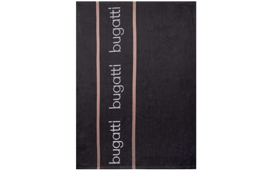 Ściereczka kuchenna żakardowa Bugatti Stripes Black