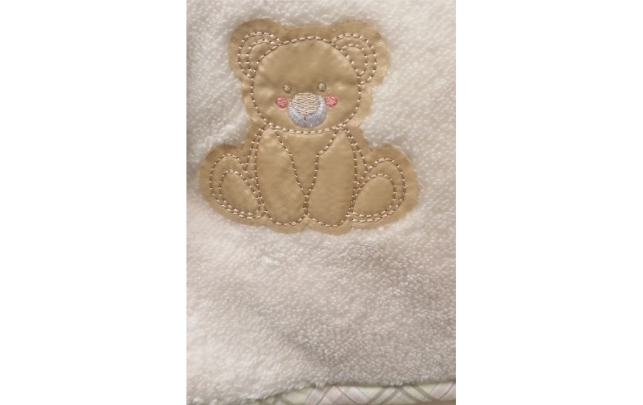 Ręcznik dziecięcy z kapturkiem 100x100 cm Teddy 103 Ecru