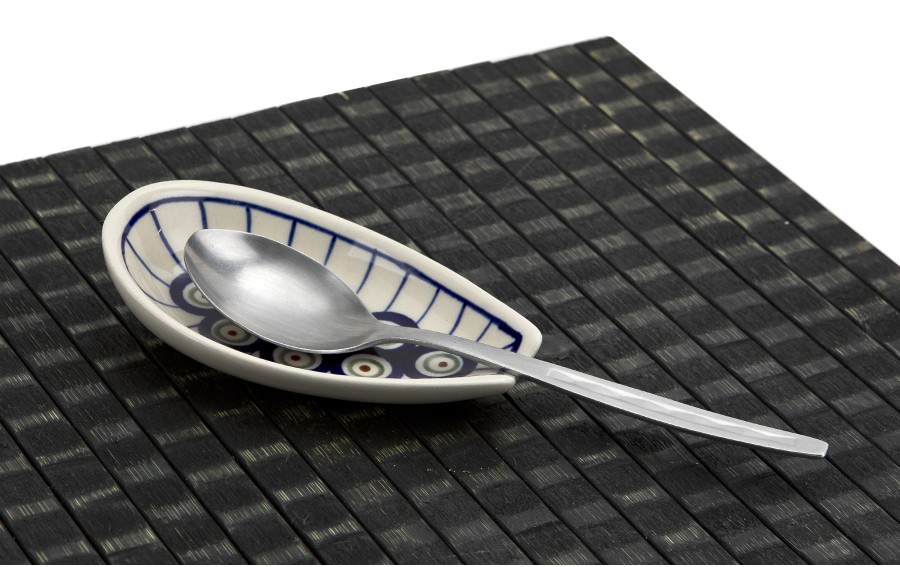 Podstawka pod łyżkę mała GU-1015 Bolesławiec Kropki 8