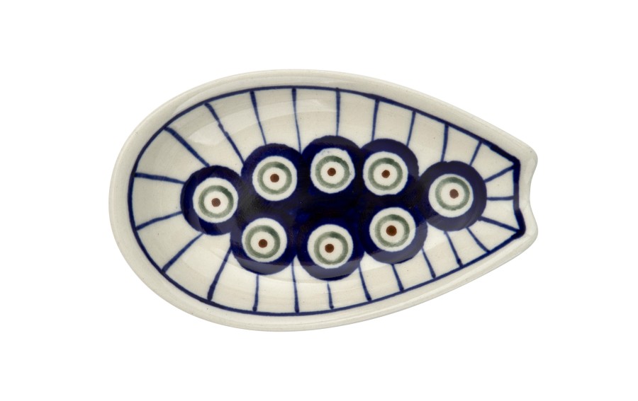 Podstawka pod łyżkę mała GU-1015 Bolesławiec Kropki 8