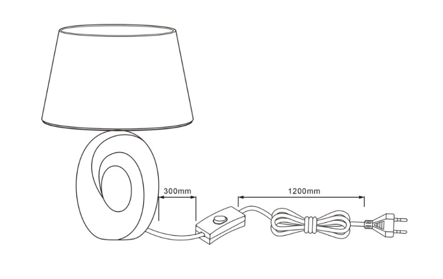 Lampa stołowa RLI Taba E27 R50521079