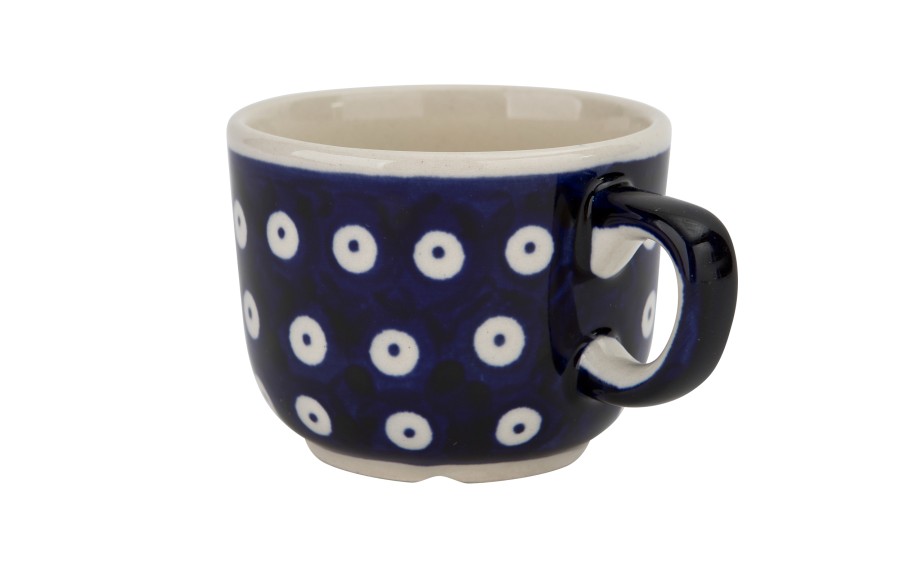 Filiżanka do espresso 100 ml + spodek Bolesławiec Dekor 42