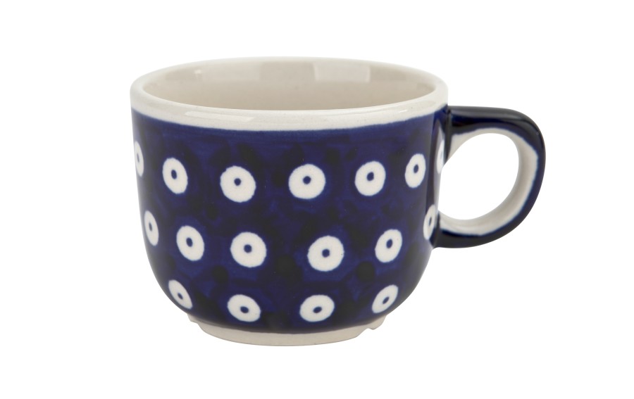 Filiżanka do espresso 100 ml + spodek Bolesławiec Dekor 42