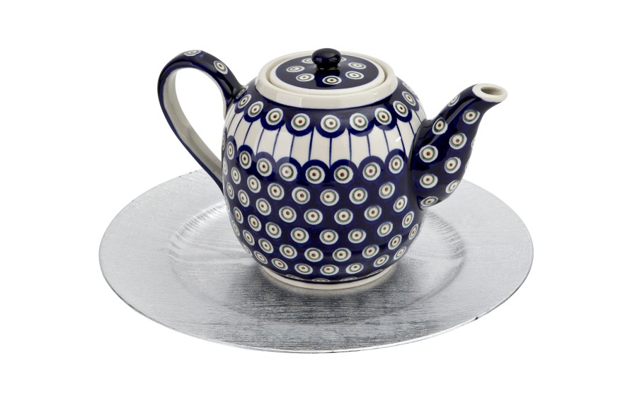 Czajnik ceramiczny 1,5 L Bolesławiec Kropki 8