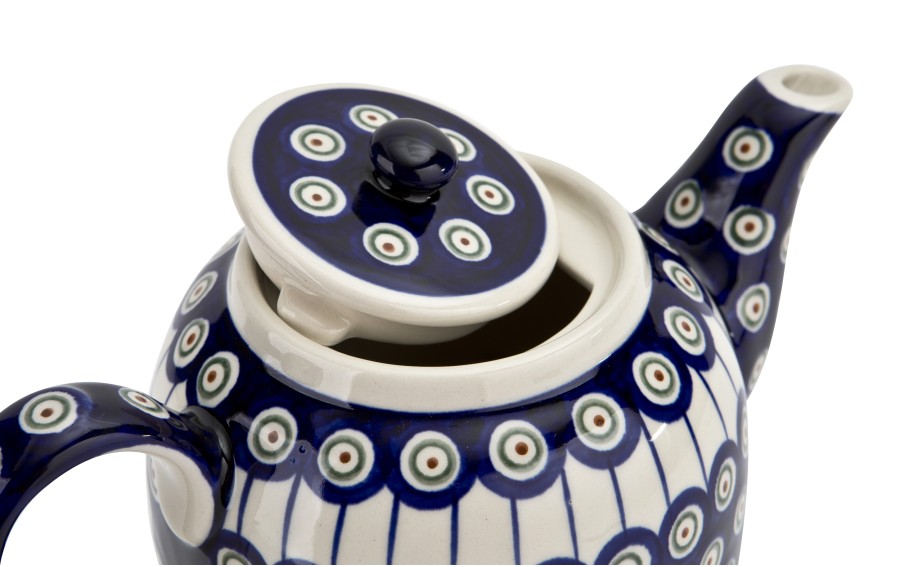 Czajnik ceramiczny 1,5 L Bolesławiec Kropki 8