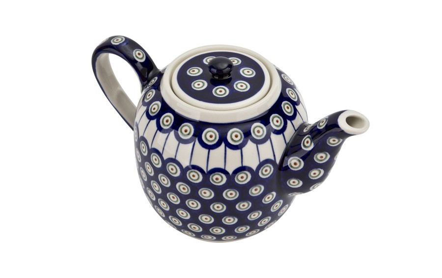 Czajnik ceramiczny 1,5 L Bolesławiec Kropki 8