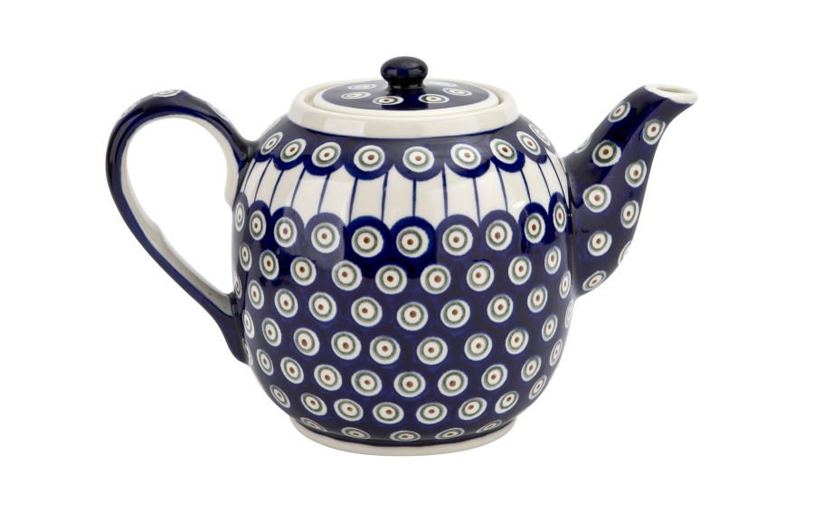 Czajnik ceramiczny 1,5 L Bolesławiec Kropki 8