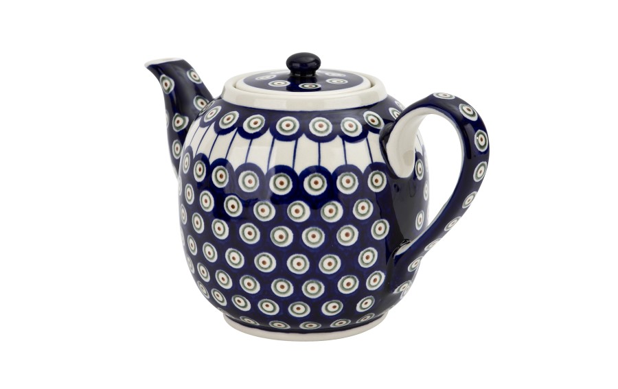 Czajnik ceramiczny 1,5 L Bolesławiec Kropki 8