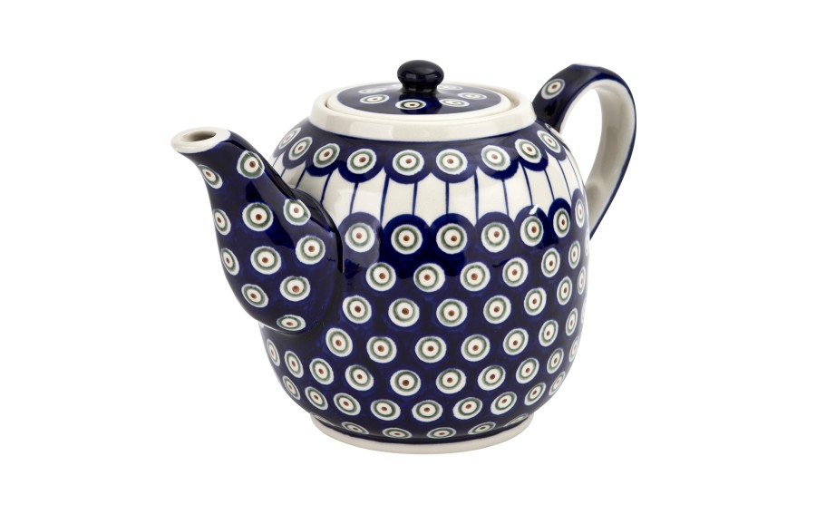 Czajnik ceramiczny 1,5 L Bolesławiec Kropki 8