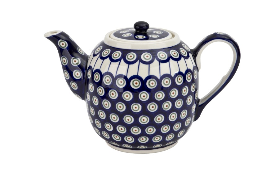 Czajnik ceramiczny 1,5 L Bolesławiec Kropki 8