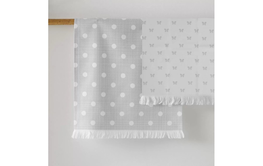 Ściereczka kuchenna 50x70 cm Multiusos Motyle szare 055 12