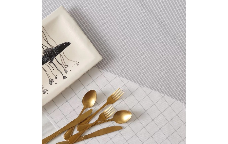 Ściereczka kuchenna 50x70 cm Multiusos Kratka szara 054 12