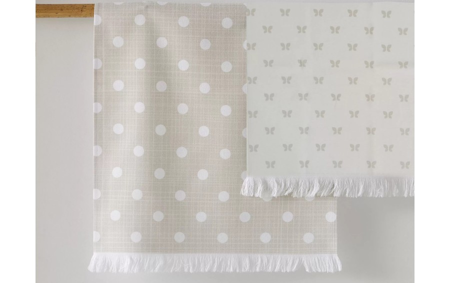 Ściereczka kuchenna 50x70 cm Multiusos Kropki beżowe tło 055 07
