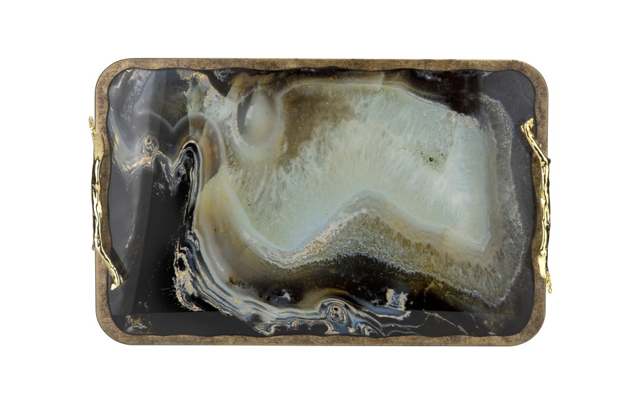 Taca dekoracyjna 48x30x8 cm Tulum