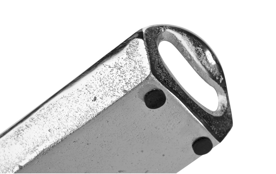 Taca dekoracyjna 32,5x12x5 cm srebrna EW2594