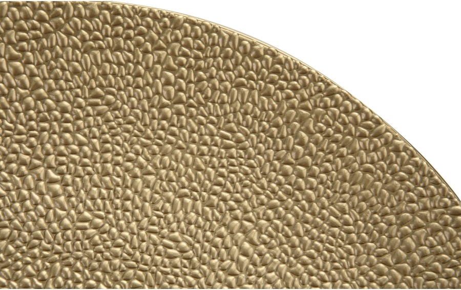 Talerz dekoracyjny plastikowy 33 cm złoty 147295