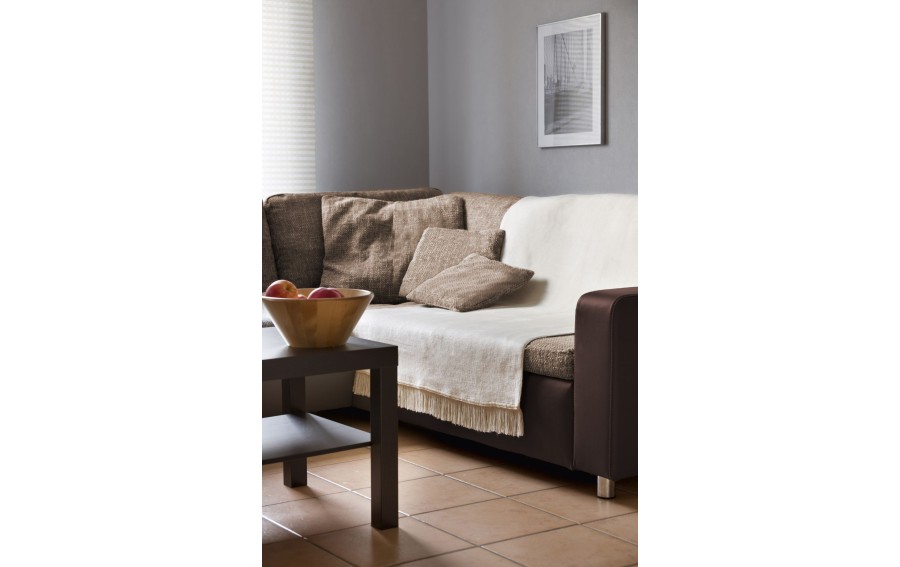 Narzuta na fotel 50x200 cm Cover Cotton Salt&Pepper Natur