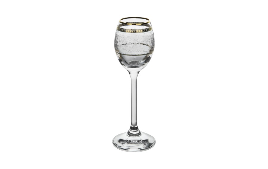 Zestaw 6 kieliszków do likieru 50 ml Dolce Vita Gold