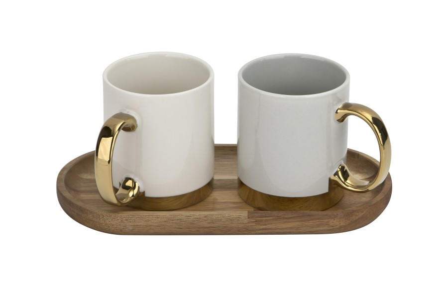 Kubek porcelanowy 330 ml Dalia Szary