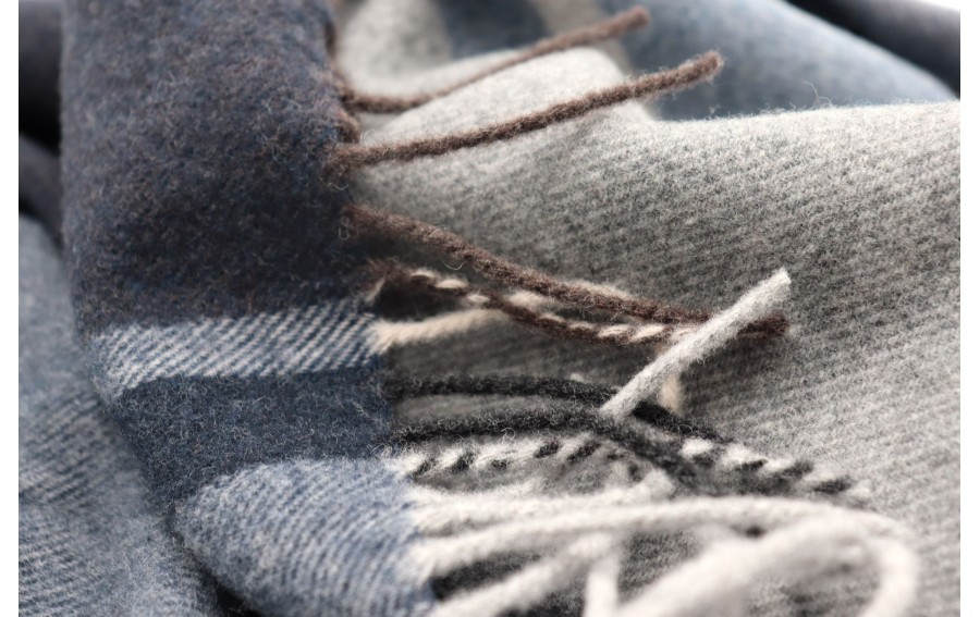Pled koc 130x170 cm Cashmere Sheffield Blue
