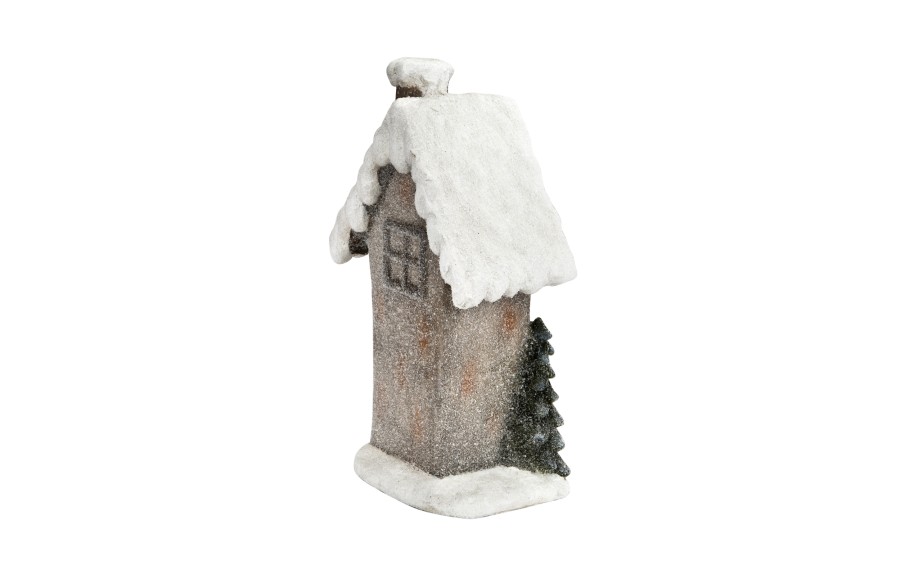Figurka ozdobna Domek świecący LED H44 cm