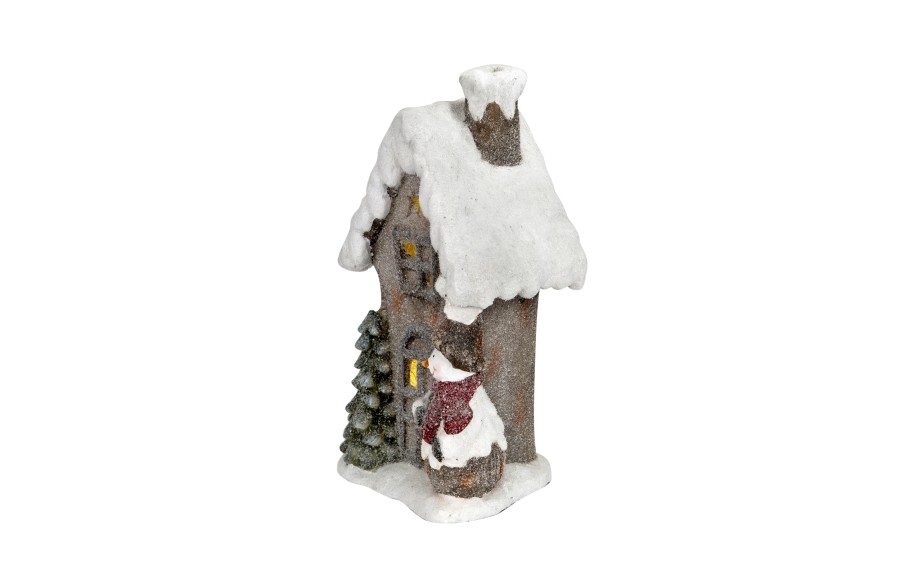 Figurka ozdobna Domek świecący LED H44 cm