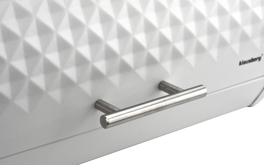 Chlebak stalowy biały