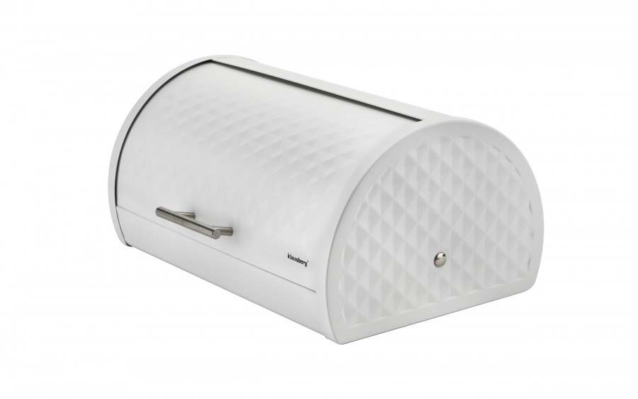 Chlebak stalowy biały