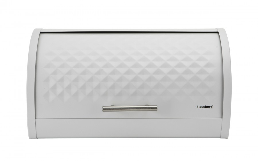 Chlebak stalowy biały