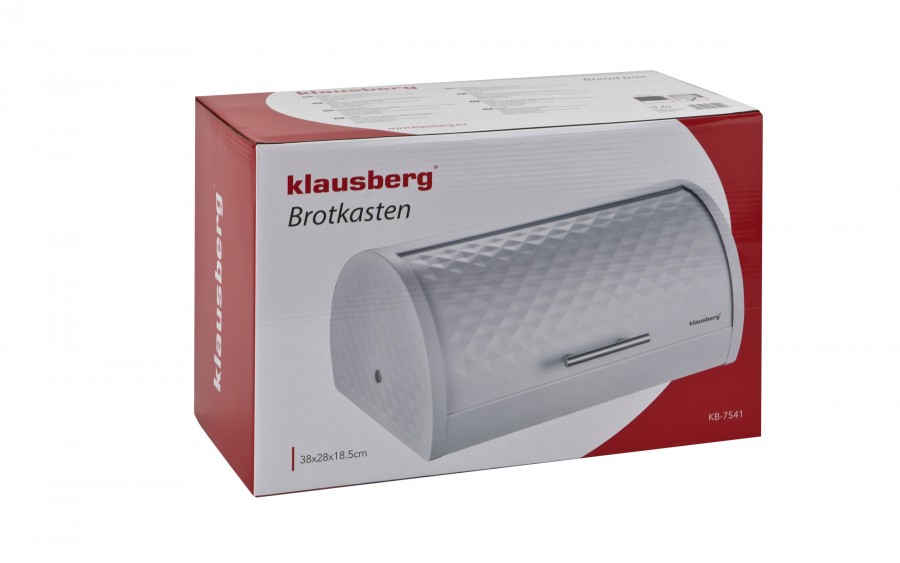 Chlebak stalowy biały