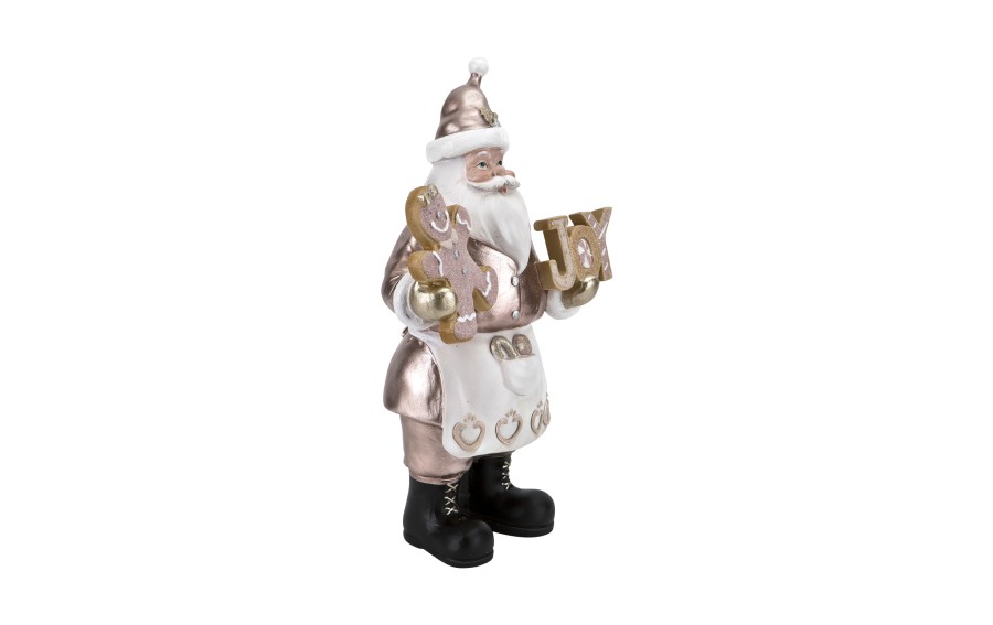 Figurka świąteczna Złoty Mikołaj 32,5 cm