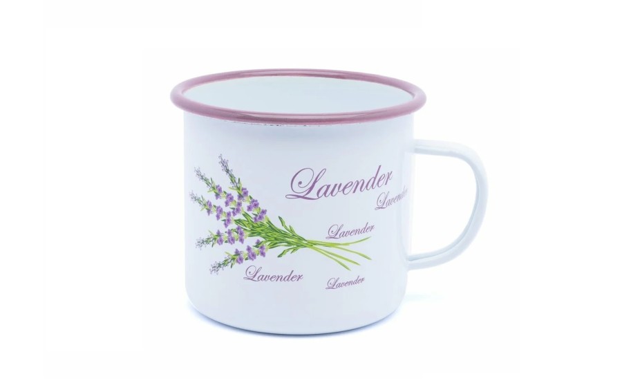 Kubek emaliowany 500 ml Lawenda