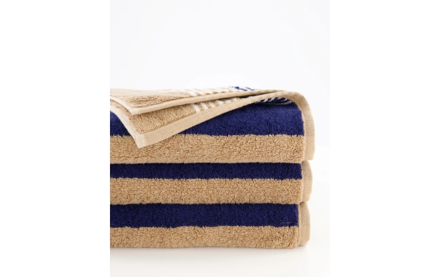 Ręcznik bawełniany 70x140 cm Coast Repeat 6214 Navy Natur 31