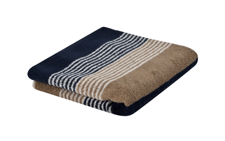 Ręcznik bawełniany 50x100 cm Coast Repeat 6214 Navy Natur 31