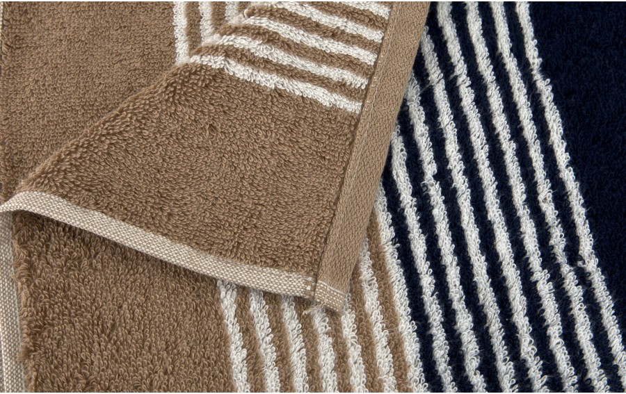 Ręcznik bawełniany 70x140 cm Coast Repeat 6214 Navy Natur 31