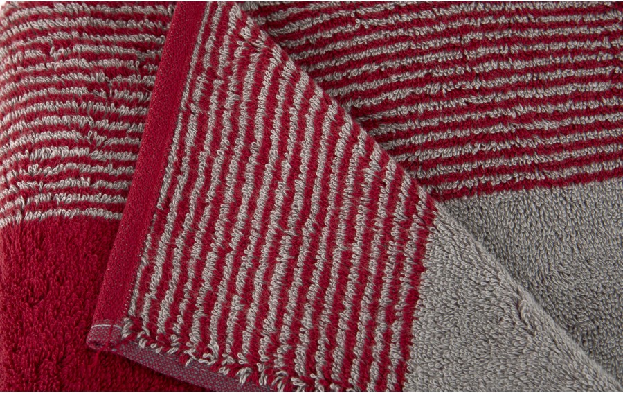 Ręcznik TWO-TONE Bordeaux 50x100 cm