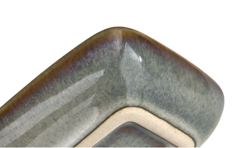 Miseczka ceramiczna do dipów Ombres Turquoise 8x6x2 cm – prostokątna, mała