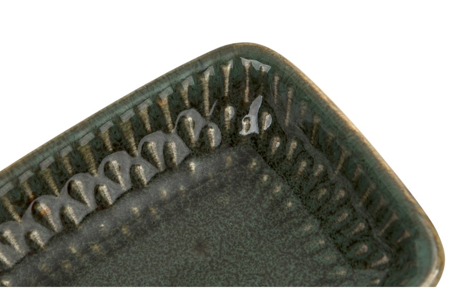 Miseczka ceramiczna do dipów Ombres Turquoise 8x6x2 cm – prostokątna, mała