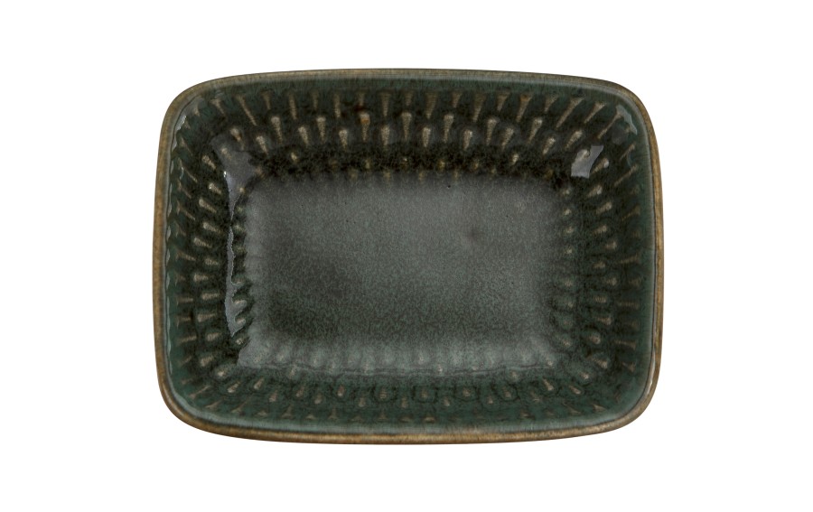 Miseczka ceramiczna do dipów Ombres Turquoise 8x6x2 cm – prostokątna, mała