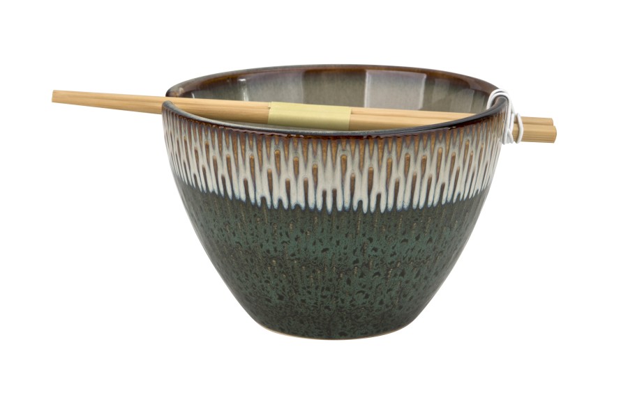 Salaterka 700 ml + pałeczki Noodle Ombres Turquoise