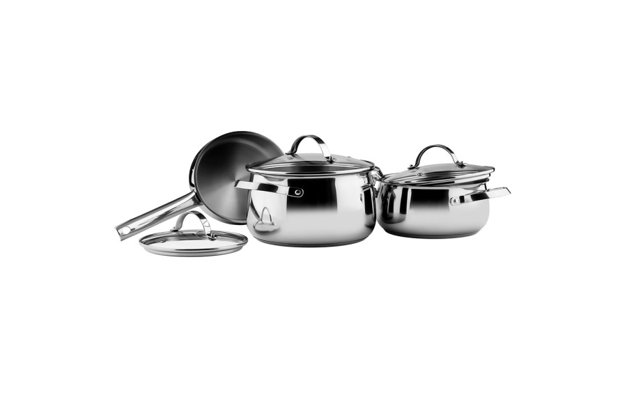 Komplet 3 garnków + pokrywki Culinare 50030