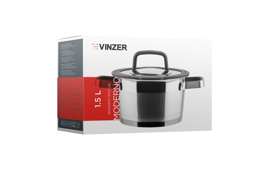 Garnek z pokrywą 1,5 L Moderno 50071