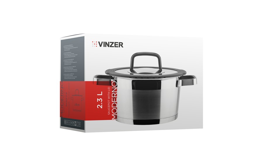 Garnek z pokrywą 2,3 L Moderno 50072